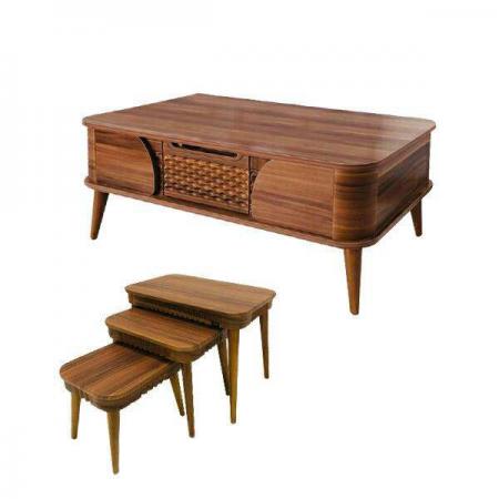 خرید عمده میز جلو مبلی چوبی شیک