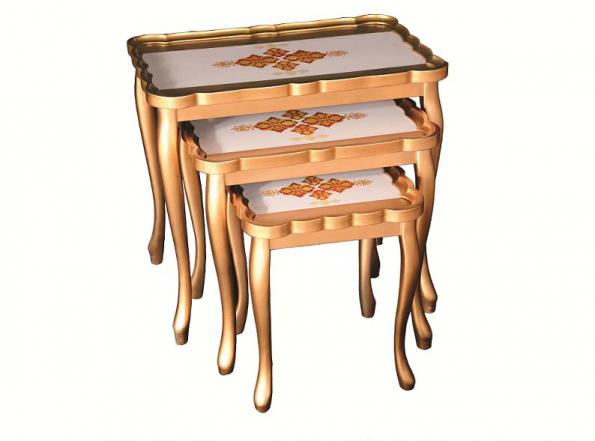 ویژگی های میز عسلی طلایی چوبی