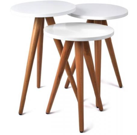 راهنمای خرید بهترین میز عسلی سه تایی