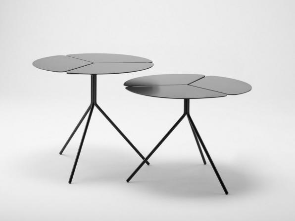 خرید عمده میز جلو مبلی گرد استیل