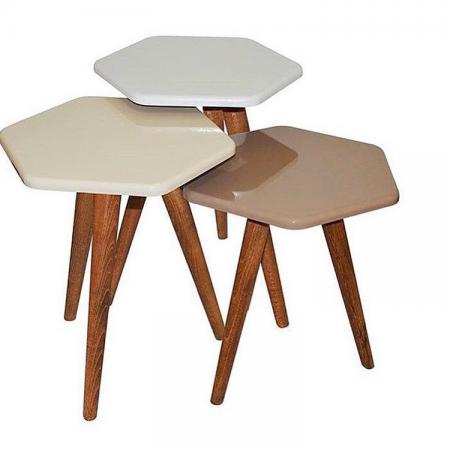 بهترین جنس میز عسلی شش ضلعی