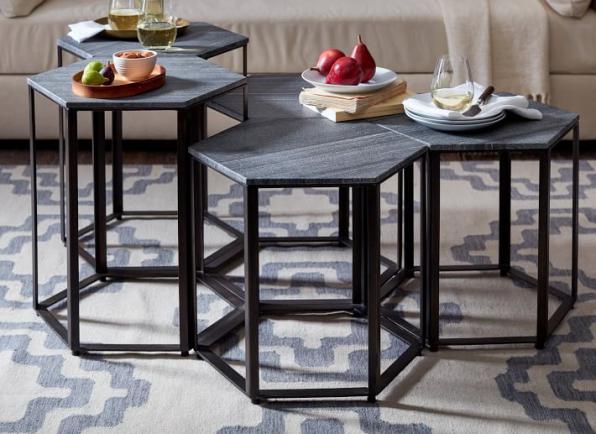 خرید میز عسلی شش ضلعی