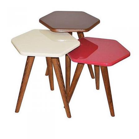 فروش ویژه میز عسلی شش ضلعی