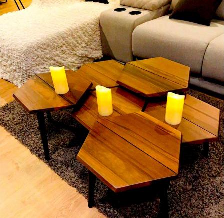 تولید میز جلو مبلی زنبوری