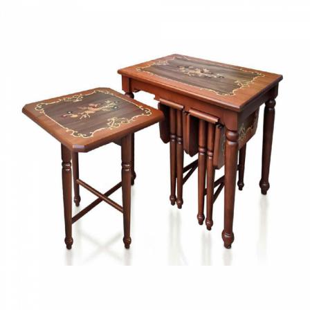 مشخصات میز عسلی پایه مخرروطی چوبی