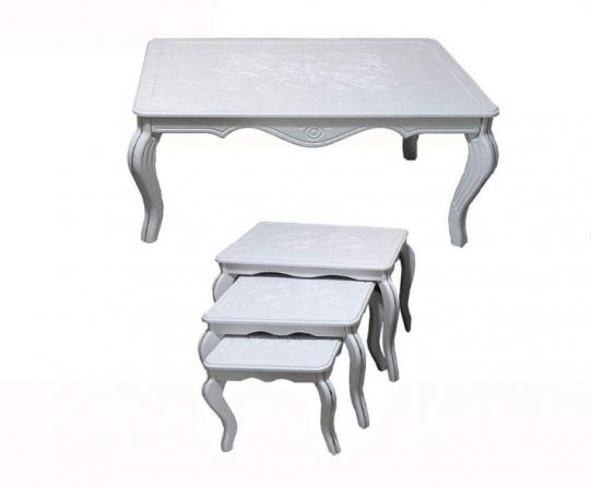 خرید بی واسطه میز جلو مبلی سفید